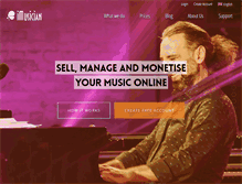 Tablet Screenshot of imusiciandigital.com